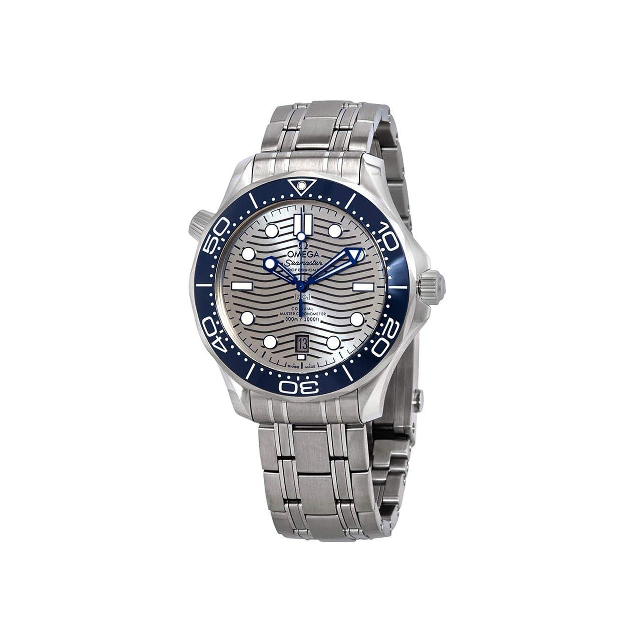 Montre automatique pour homme Omega Seamaster avec cadran gris 210.30.42.20.06.001