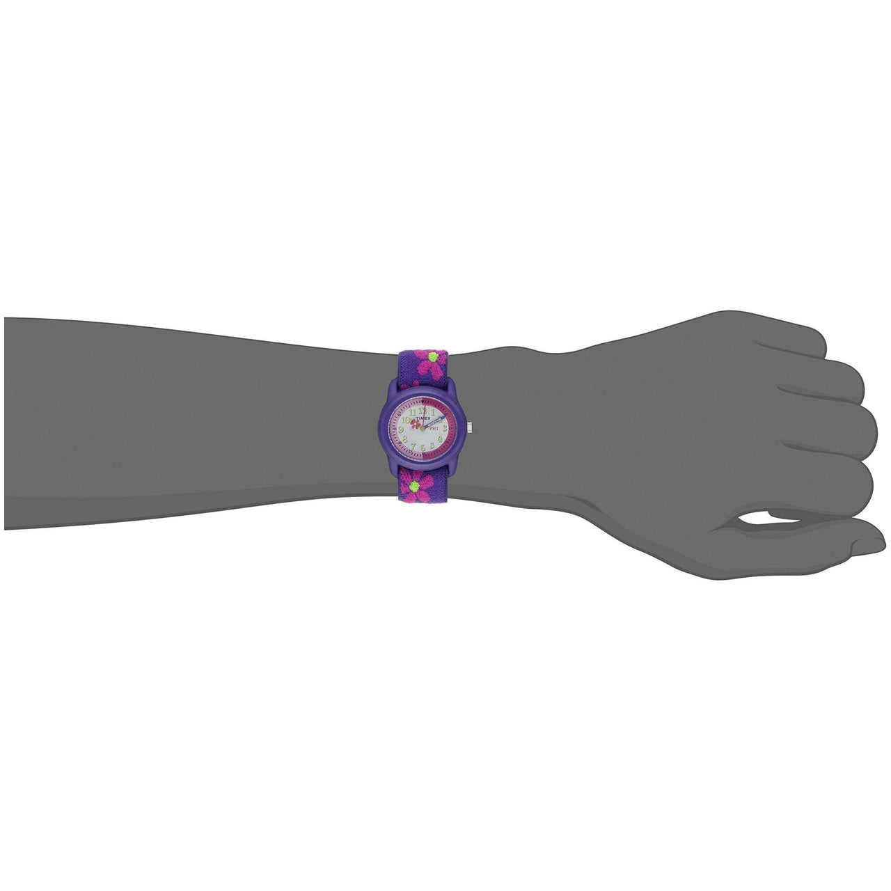 Montre Timex pour enfants avec bracelet en tissu élastique multicolore