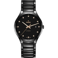 Thumbnail for Rado True Automatic Diamond Black Dial Unisex Watch (R27056732)