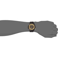 Thumbnail for Bulova Grammy Montre automatique pour homme en acier inoxydable avec bracelet en cuir noir et caoutchouc FKM, noir (modèle : 98A241)