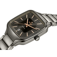 Thumbnail for Montre automatique Rado True Square Plasma avec cadran gris (R27077102)