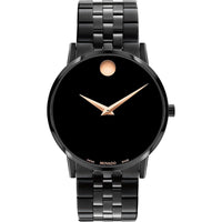 Thumbnail for Montre pour homme Movado Museum Classic - Mouvement à quartz suisse, bracelet à maillons en acier inoxydable - Résistance à l'eau 3 ATM - Montre classique et luxueuse pour lui - 40 mm