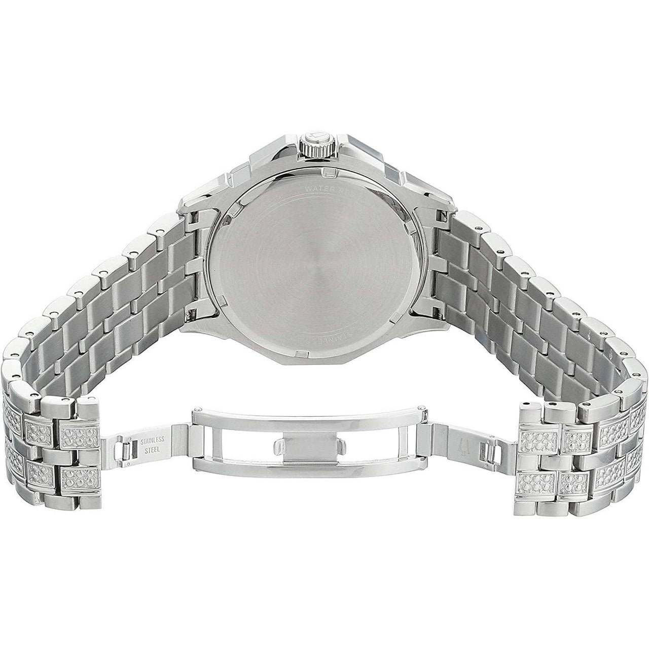 Montre chronographe à quartz Bulova Crystal Octava pour homme, cadran en cristal pavé