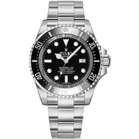 Thumbnail for Reloj Rolex Sea Dweller de acero inoxidable con esfera negra para hombre 116660