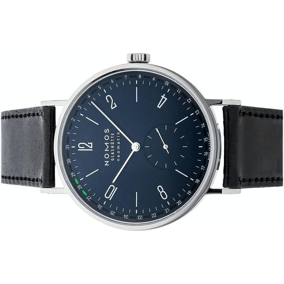 Reloj automático para hombre Nomos Tangente Neomatik 41 con esfera azul medianoche 182 