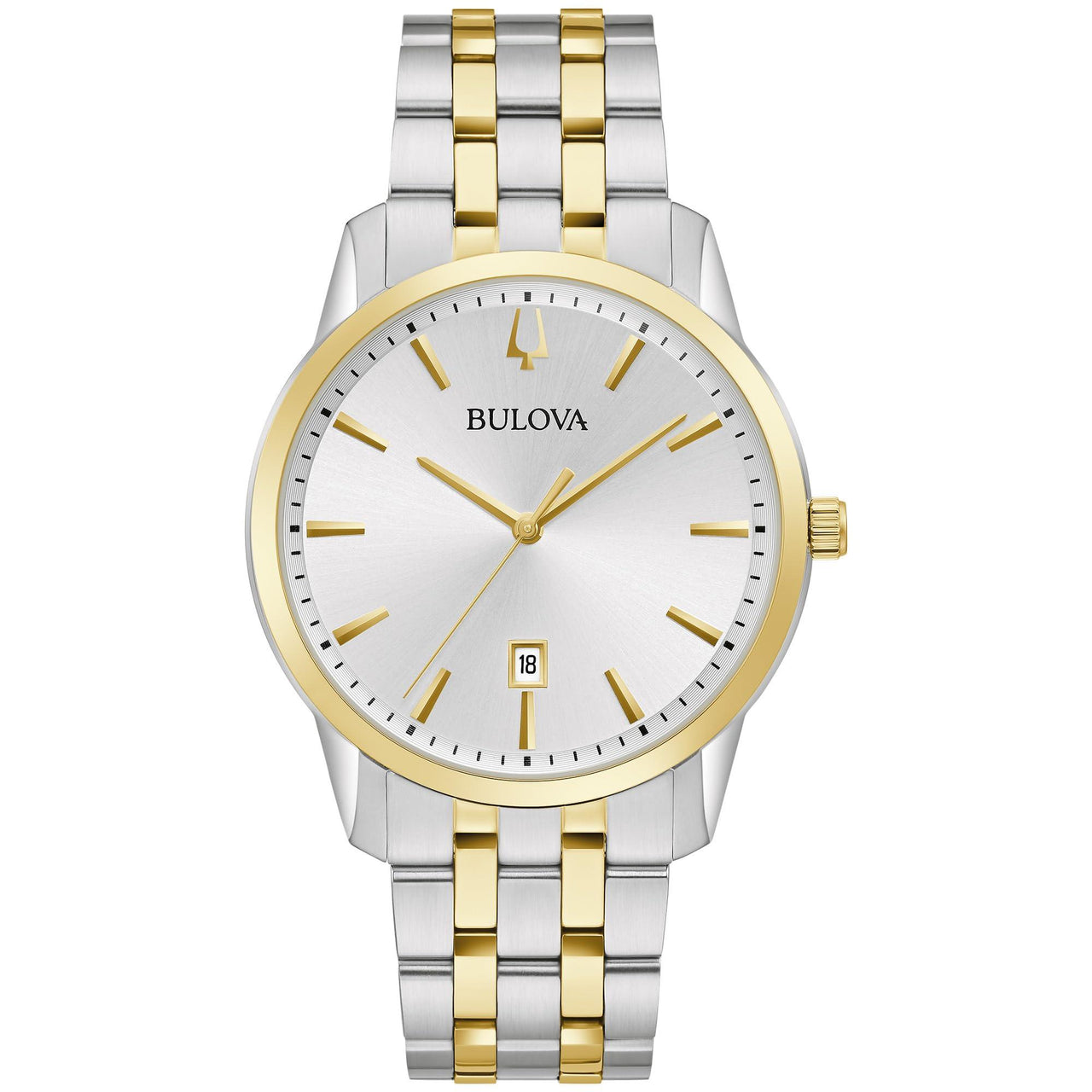 Reloj de cuarzo con calendario y fecha de 3 manecillas para hombre Bulova Classic Sutton, 40 mm