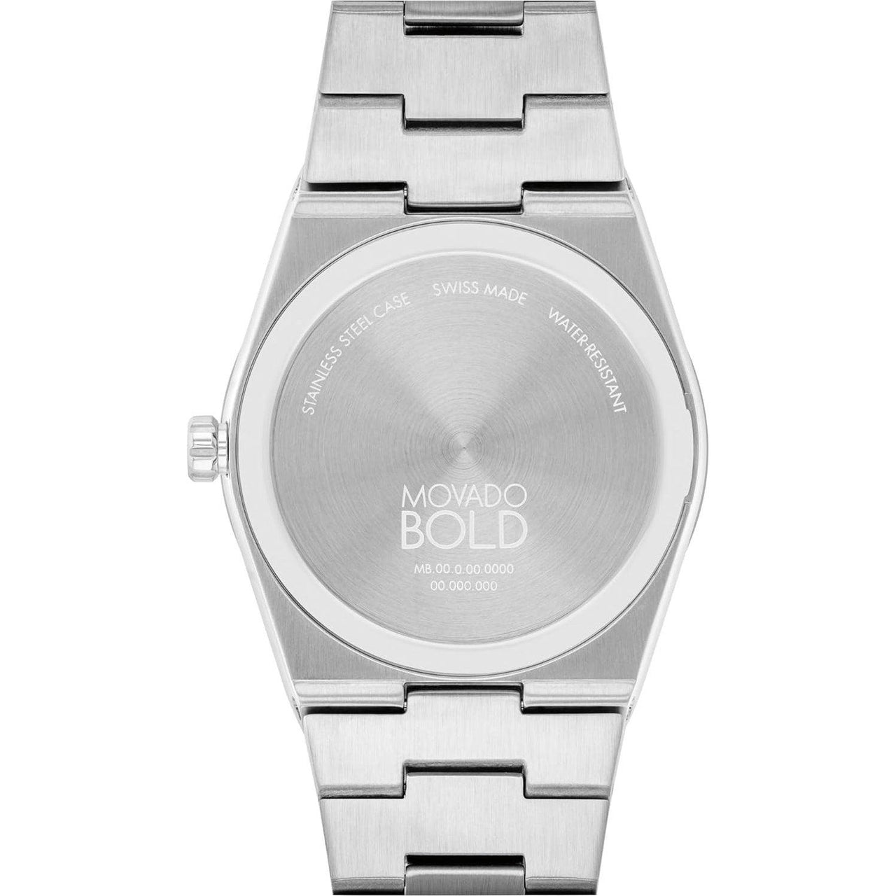 Montre de sport pour homme Movado Bold Quest - Mouvement à quartz suisse, bracelet à maillons en acier inoxydable - Résistance à l'eau de 5 ATM - Montre de mode de luxe pour lui - 40 mm