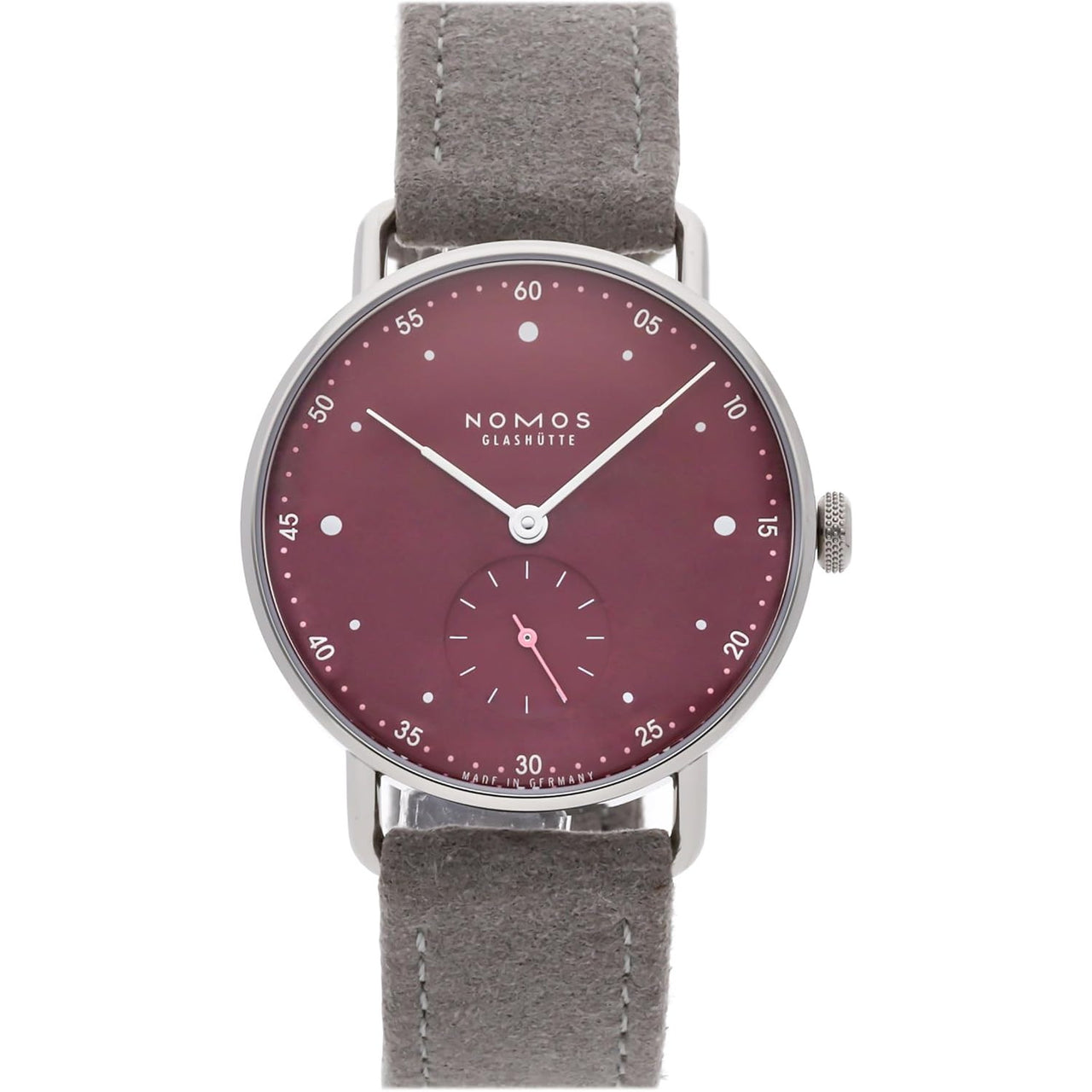 Nomos Metro 33 Automatic Muted Red Dial Watch 1123