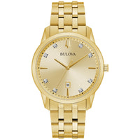 Thumbnail for Bulova Men's Classic Diamond Sutton 3-Hand Quartz Watch, 40mm