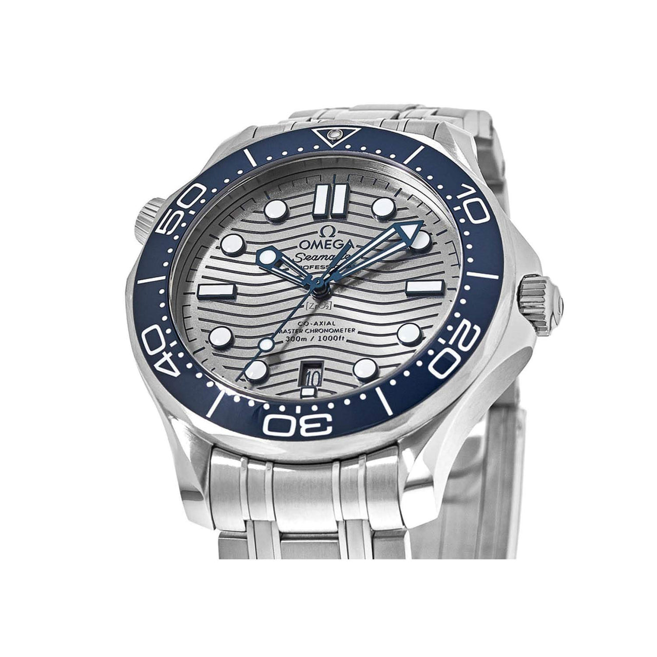 Reloj automático Omega Seamaster con esfera gris para hombre 210.30.42.20.06.001