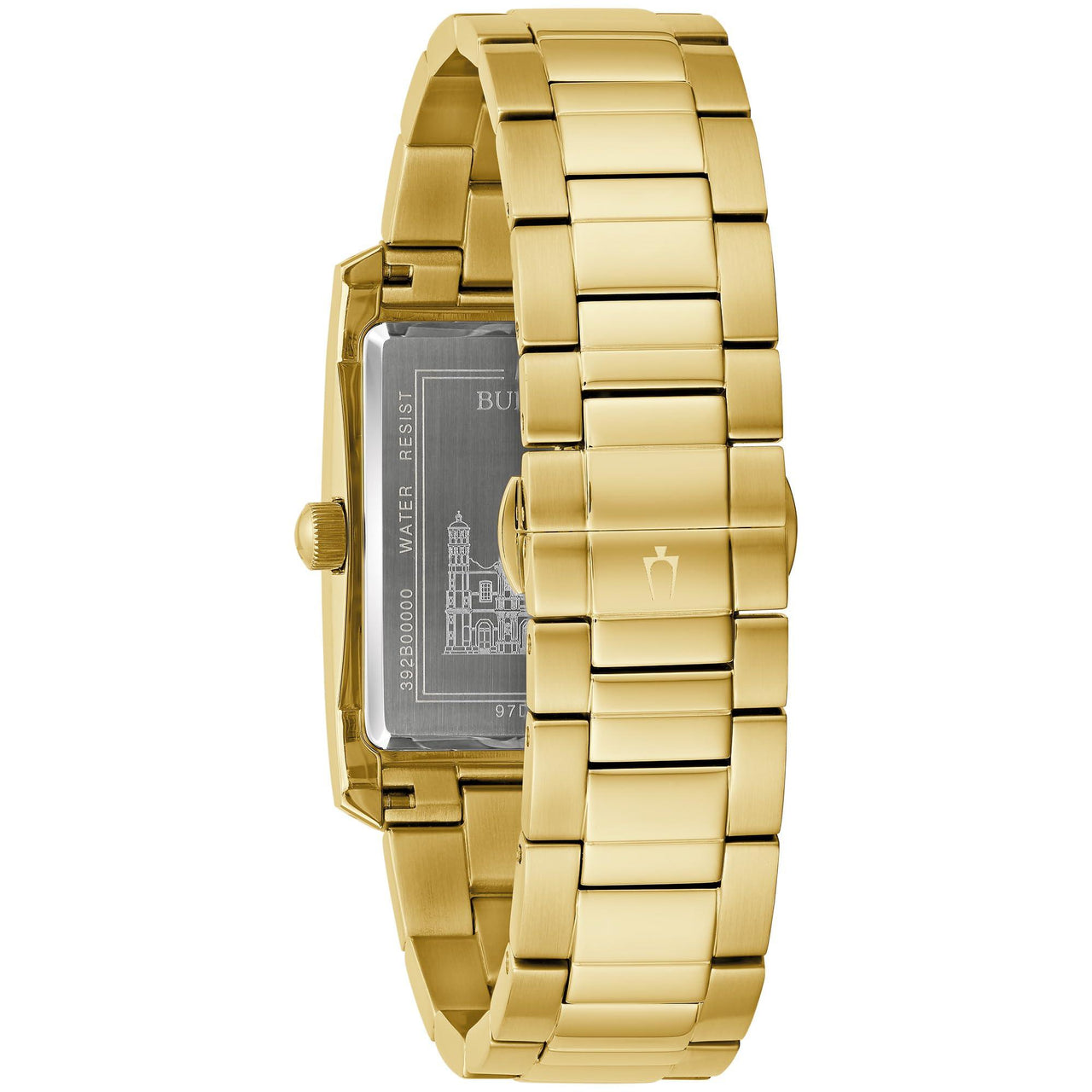 Bulova Our Lady of Guadalupe Gold Stainless Steel 3-Hand Quartz Watch with Diamonds