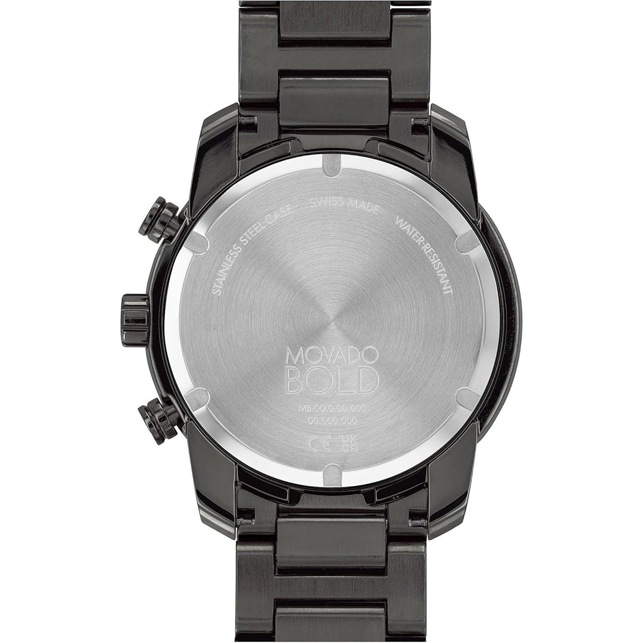 Reloj de cuarzo suizo Movado Bold Verso para hombre con correa de acero inoxidable, gris, 21,95 (modelo: 3600867)