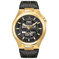 Thumbnail for Bulova Maquina Automatic Men's Leather Strap Watch