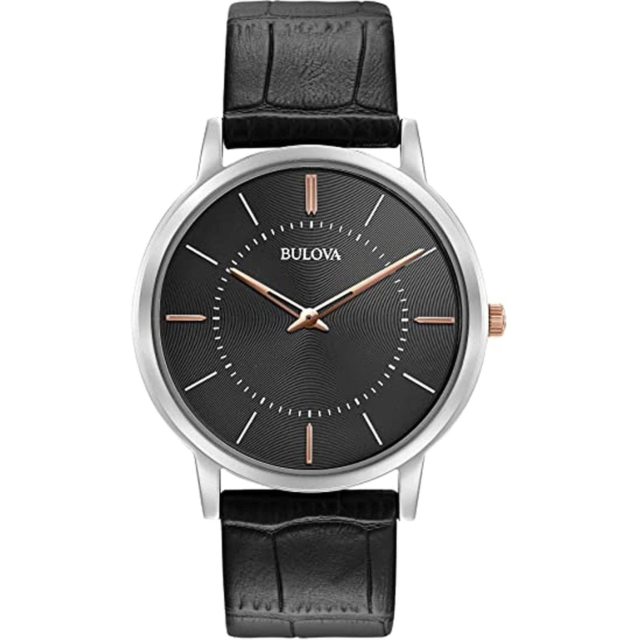 Montre à quartz classique Bulova pour homme, acier inoxydable