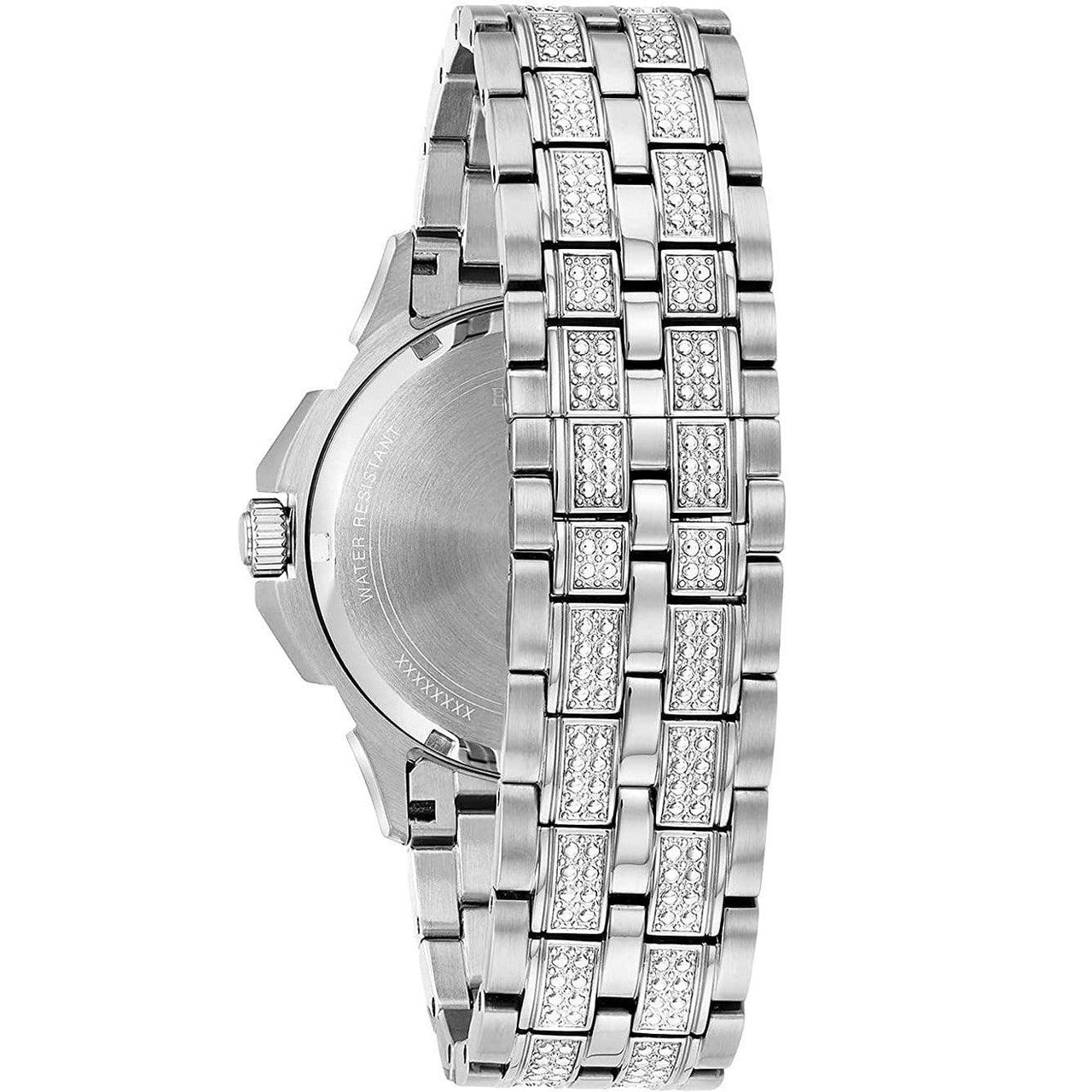 Montre chronographe à quartz Bulova Crystal Octava pour homme, cadran en cristal pavé