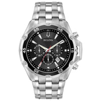 Thumbnail for Montre chronographe à quartz Bulova Classic Sport en acier inoxydable à 6 aiguilles pour homme