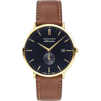 Thumbnail for Movado Silhouette Men's Watch - Swiss Quartz Movement, Leather Strap - 3 ATM Water Resistance - Classic, Luxury Fashion Timepiece for Him - 40mm