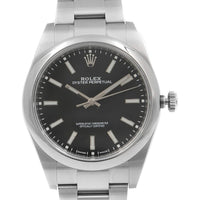 Thumbnail for Reloj automático Rolex Oyster Perpetual con esfera negra para hombre 114300BKSO