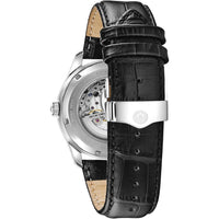 Thumbnail for Reloj automático clásico Wilton de Bulova para hombre, 3 manecillas, 21 joyas, reserva de marcha de 60 horas, manecillas luminosas, ventanilla abierta, marcadores de números romanos, cristal de zafiro abovedado, 43 mm