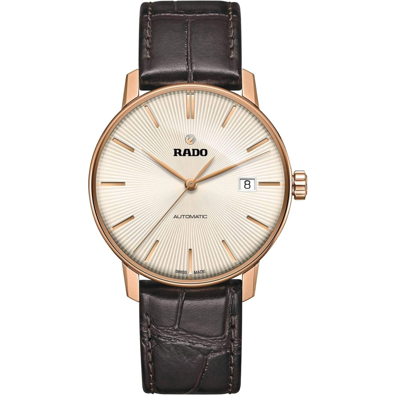 Reloj automático suizo de cuero Rado unisex Coupole Classic (R22861115)