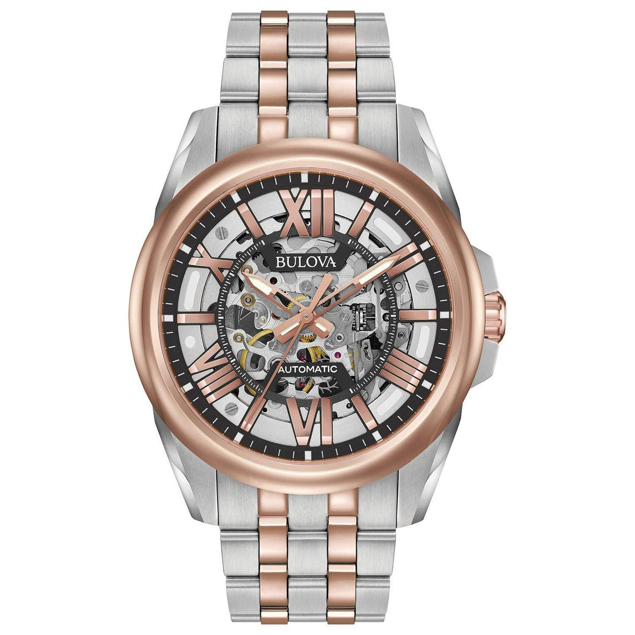 Montre automatique à guichet ouvert Bulova Classic Sutton pour homme, 43 mm