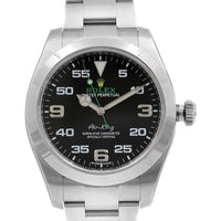 Thumbnail for Rolex Air King Black Dial Stainless Steel Men's Watch 116900BKAO