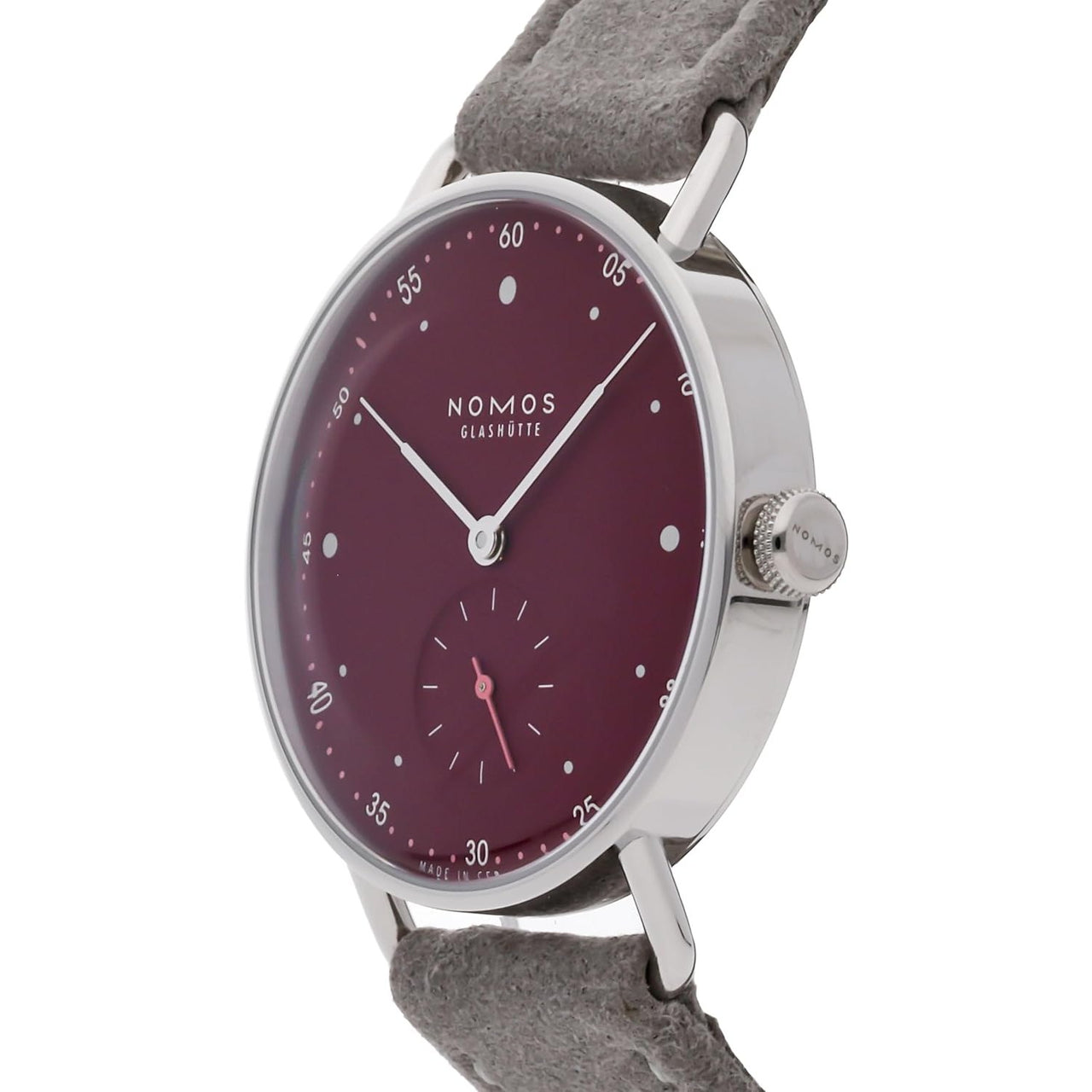 Nomos Metro 33 Automatic Muted Red Dial Watch 1123