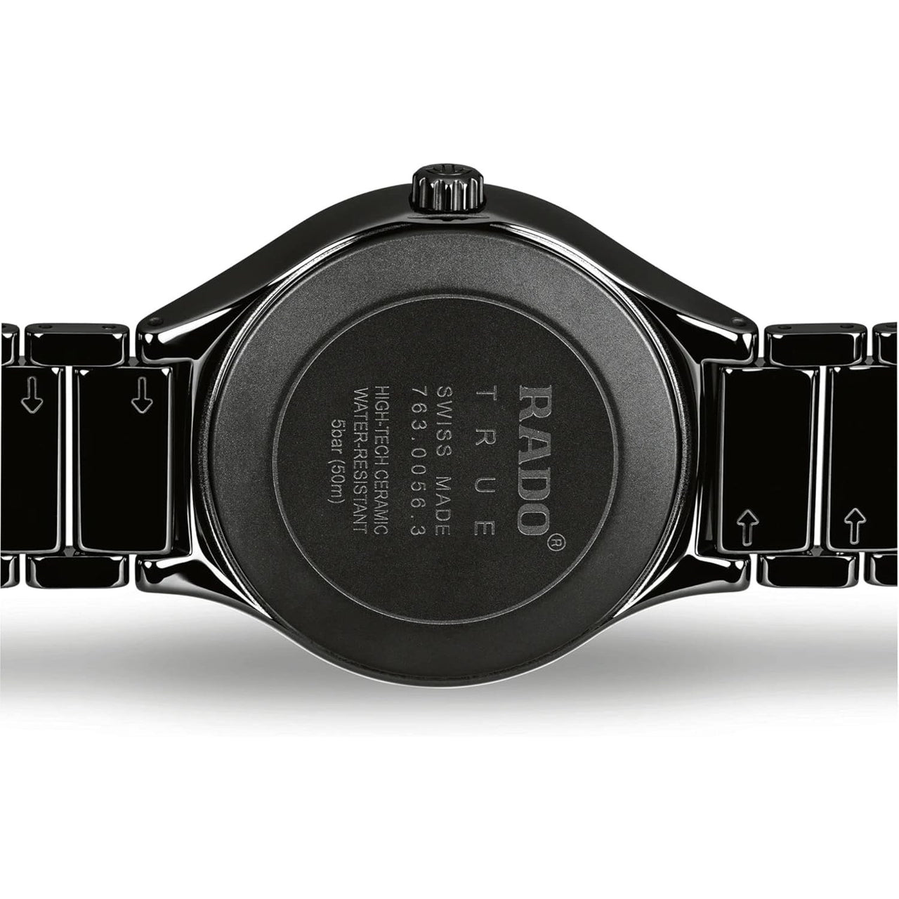 Rado True Automatic Diamond Black Dial Unisex Watch (R27056732)