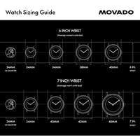 Thumbnail for Movado Heritage Series Circa Men's Watch - Swiss Quartz Chronograph Movement, Leather Strap - 3 ATM Water Resistance - Classic, Luxury Fashion Timepiece for Him - 43mm