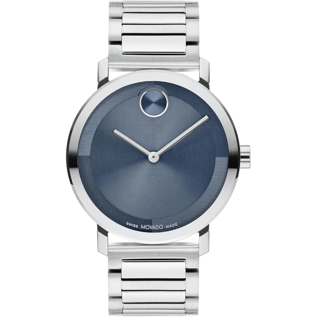 Movado Bold Evolution 2.0 Men's Watch - Swiss Quartz Movement, Stainless Steel Link Bracelet - 3 ATM Water Resistance - Luxury Fashion Timepiece for Him - 40mm