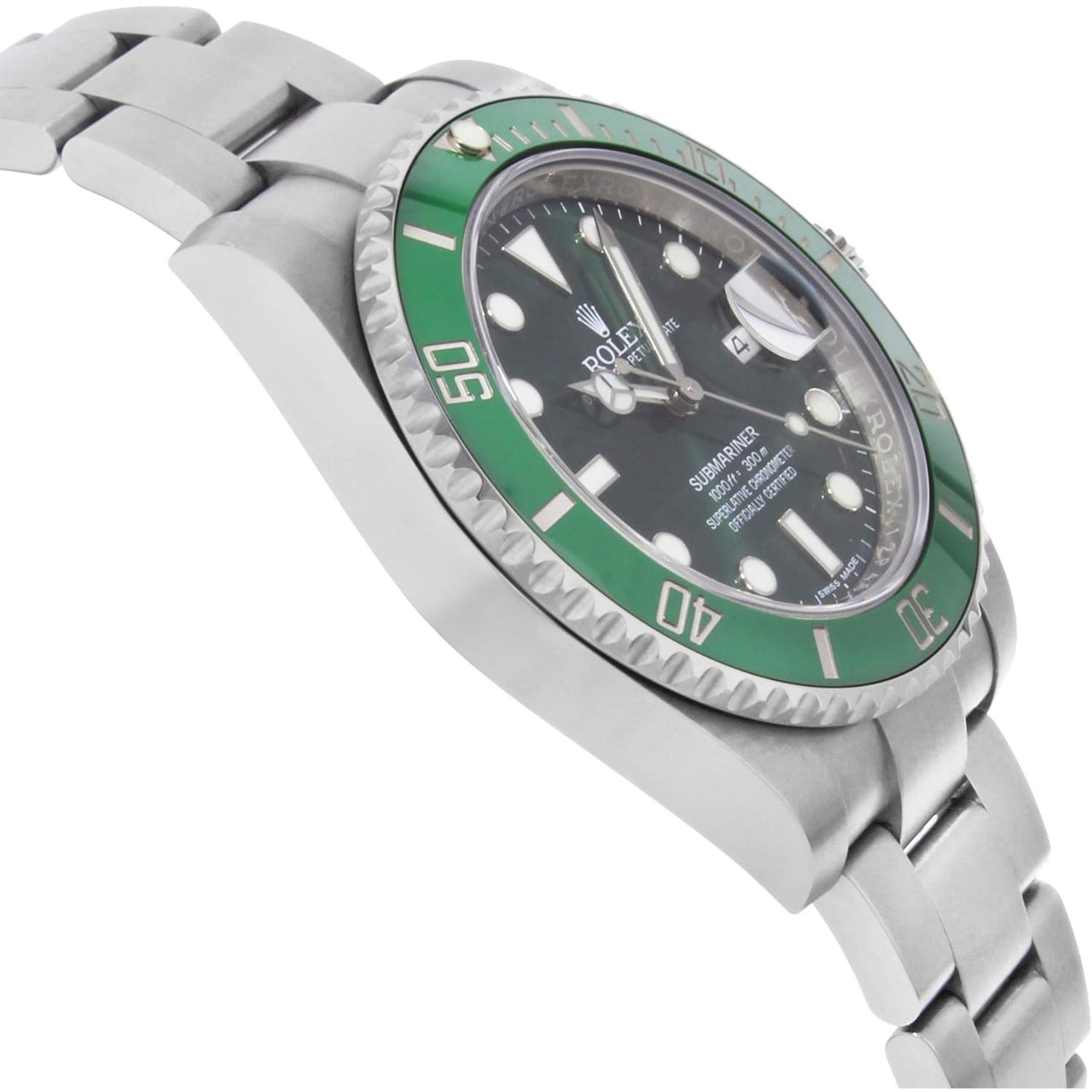 Montre de luxe pour homme Rolex Submariner « Hulk » avec cadran vert M116610LV-0002