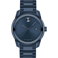 Thumbnail for Reloj de cuarzo suizo Movado Bold Verso para hombre con correa de acero inoxidable, azul, 21 (modelo: 3600862)