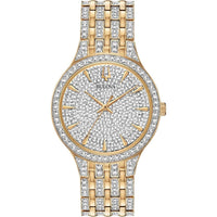 Thumbnail for Bulova Crystal Pave 3-Hand Quartz Slim Case Watch