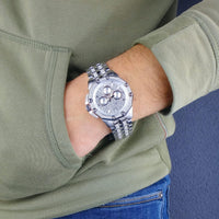 Thumbnail for Bulova Men's Crystal Octava Chronograph Quartz Watch, Pave Crystal Dial