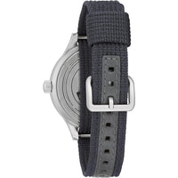 Thumbnail for Bulova Men's Archive Series MIL-SHIPS-W-2181 Stainless Steel 3-Hand Hack Automatic Watch, Grey Nylon Strap and Black Matte Dial Style: 98A266