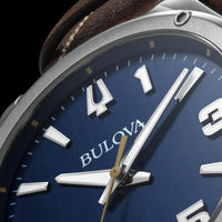 Thumbnail for Reloj de cuarzo con correa deportiva Bulova Marc Anthony, acero inoxidable, cristal de zafiro