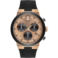 Thumbnail for Movado Bold Fusion Men's Watch - Swiss Quartz Chronograph Movement, Silicone Strap - 5 ATM Water Resistance - Luxury Fashion Timepiece for Him - 44.50mm