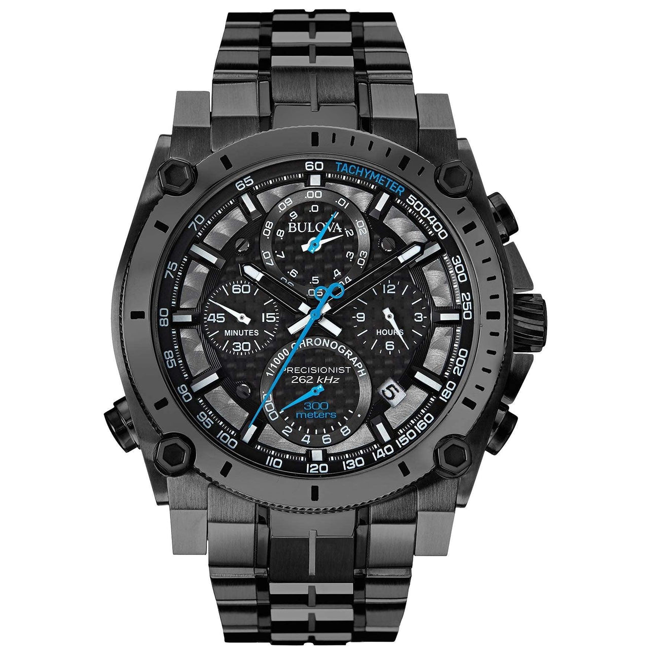 Montre chronographe à quartz haute précision Bulova Icon pour homme, verre minéral incurvé