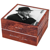 Thumbnail for Bulova Men's Frank Sinatra 'Fly Me to The Moon' Automatic Stainless Steel Case Watch, Textured Leather Strap, 42 Hour Power Reserve, 3 Hand