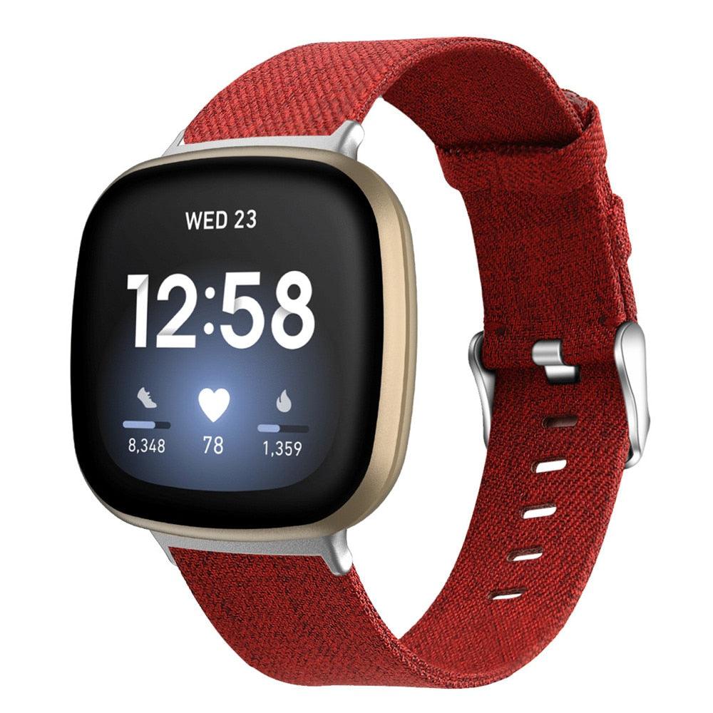 Classic Canvas Band for Fitbit Versa / Sense - watchband.direct