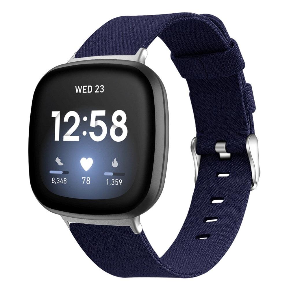 Classic Canvas Band for Fitbit Versa / Sense - watchband.direct