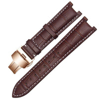 Thumbnail for Leather Notched Watch Band for Gucci Watch - watchband.direct