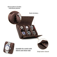 Thumbnail for Genuine Leather Watch Box Display Case for 6 Watches - watchband.direct