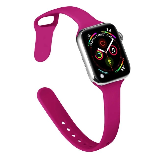 Slim Silicone Sports Strap for Apple Watch