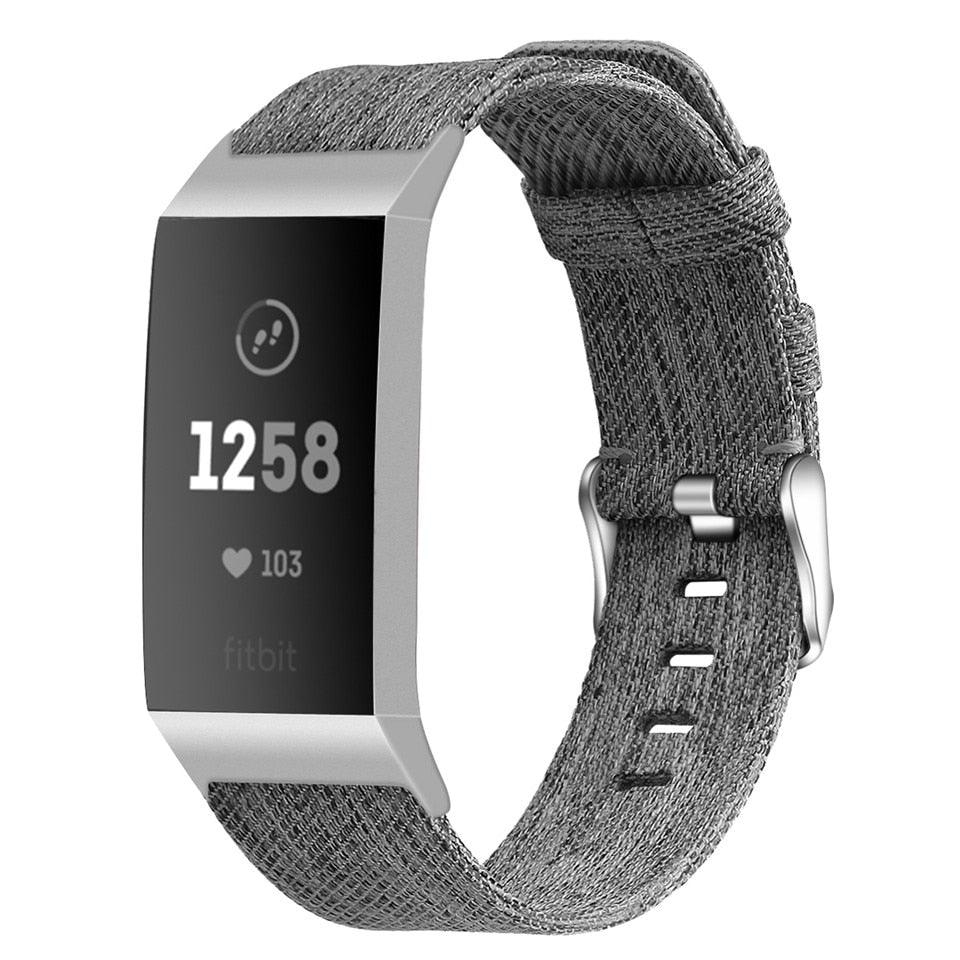 Canvas Bracelet Band for Fitbit Charge - watchband.direct