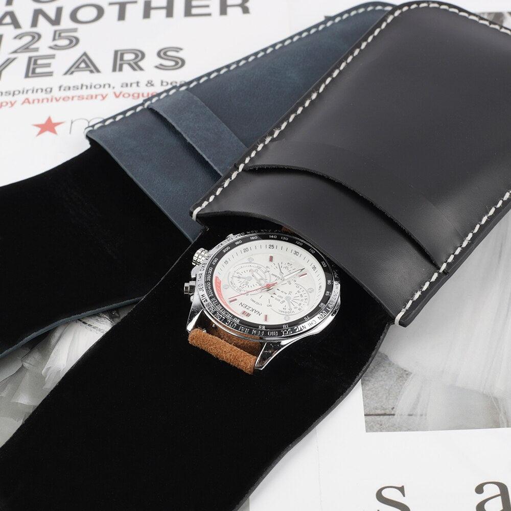 Genuine Leather Watch Collection Sleeves - watchband.direct