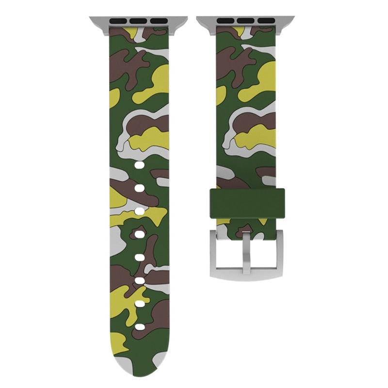 Camouflage Silicone Strap for Apple Watch - watchband.direct