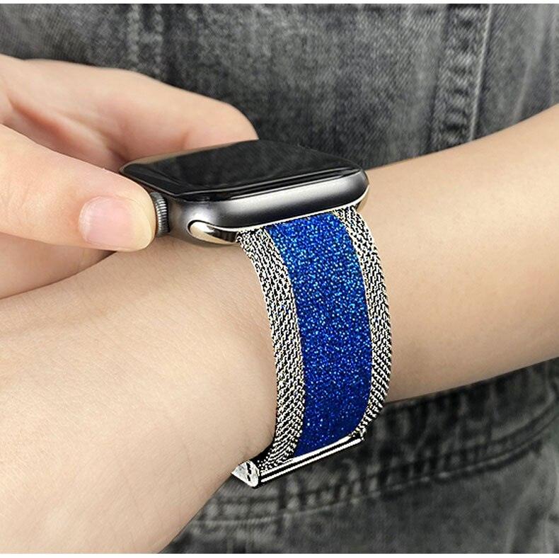 Soft Elastic Nylon Milanese Apple Watch Bracelet - watchband.direct