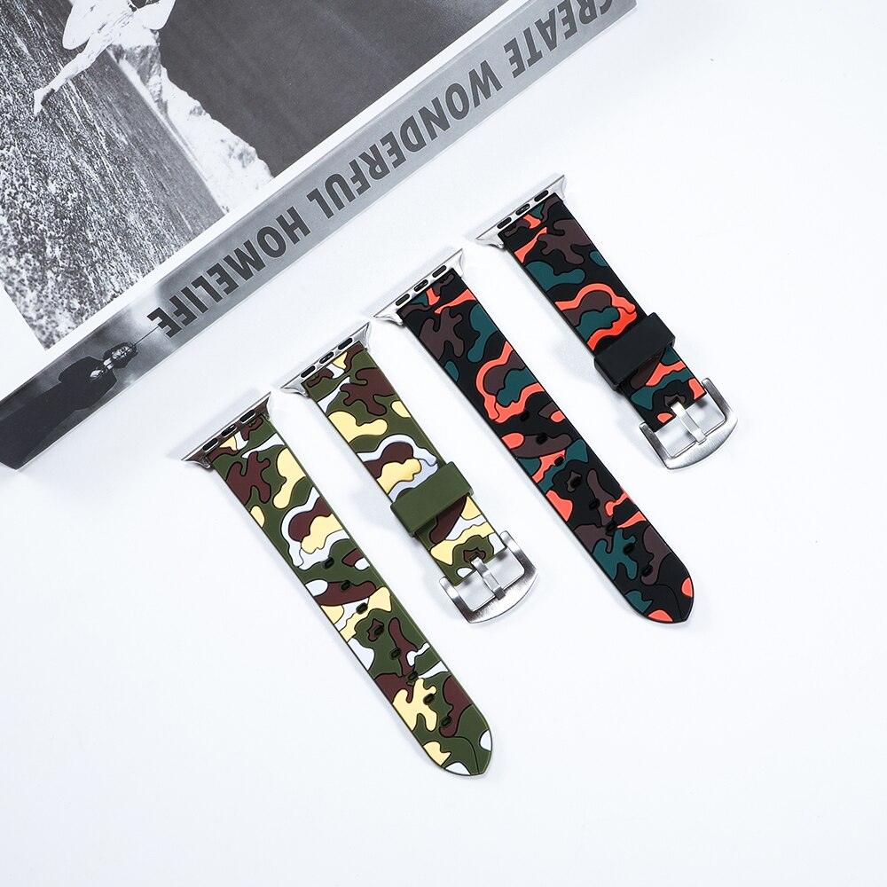 Camouflage Silicone Strap for Apple Watch - watchband.direct