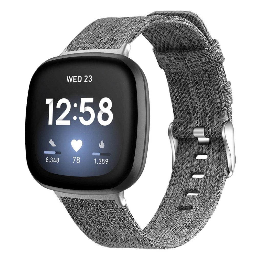Classic Canvas Band for Fitbit Versa / Sense - watchband.direct